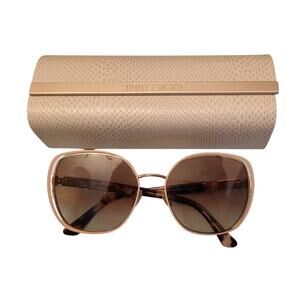 JIMMY CHOO DODIE/S FWMNQ Pale Gold Clr Gradient 58 mm Women's Sunglasses